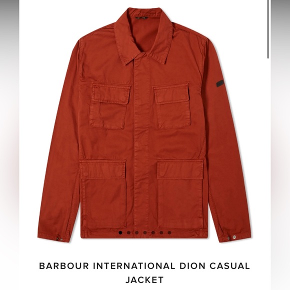 Barbour International Dion Casual Jacket- men’s clay red, XXL NWT - Picture 2 of 11